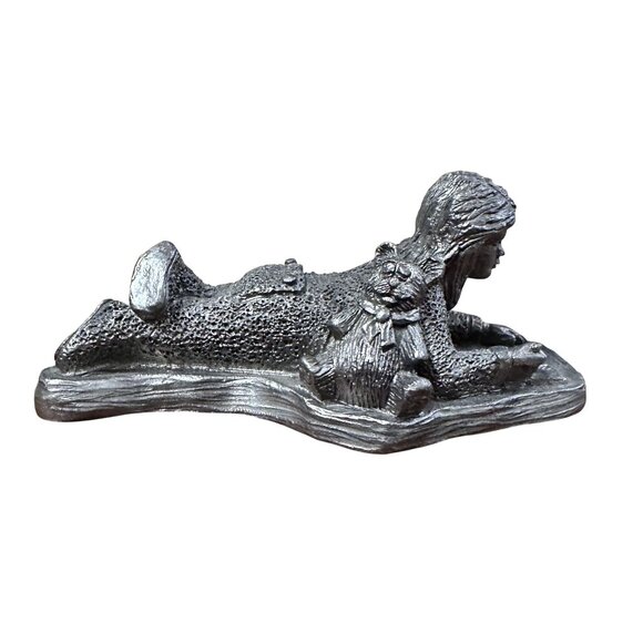 Vintage Pewter Figurine Dear Santa Michael A Ricker Special Edition 1998 USA - Picture 1 of 6